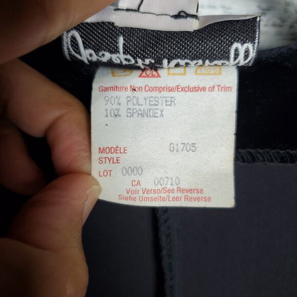 Joseph Ribkoff Black Velvet Button Front Jacket Blazer Women’s Sz 8 Whimsigoth - Picture 3 of 10